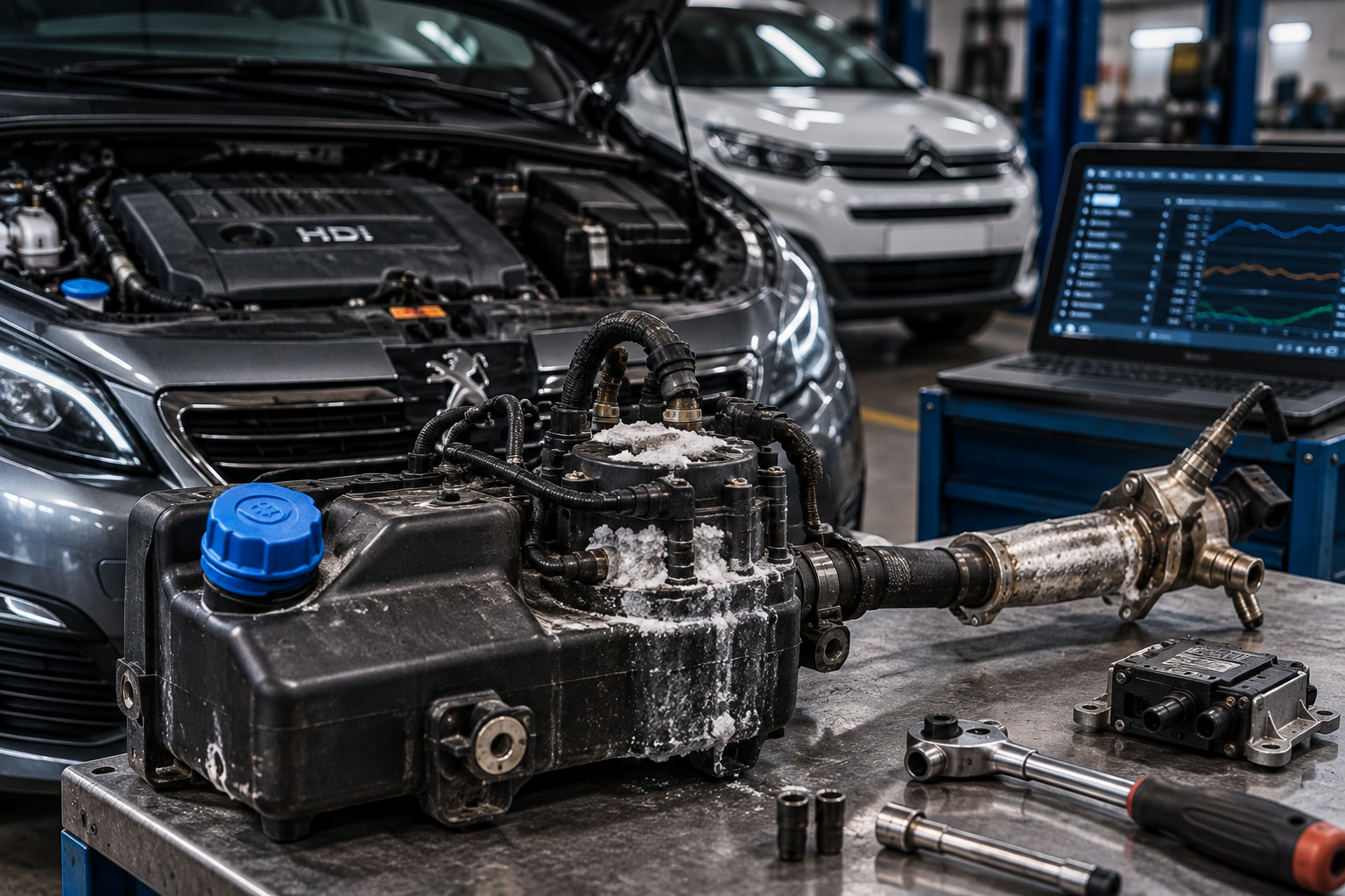 Peugeot/Citroën 1.6 BlueHDi – AdBlue greška P20E8, UREA lampica i problem sa pritiskom
