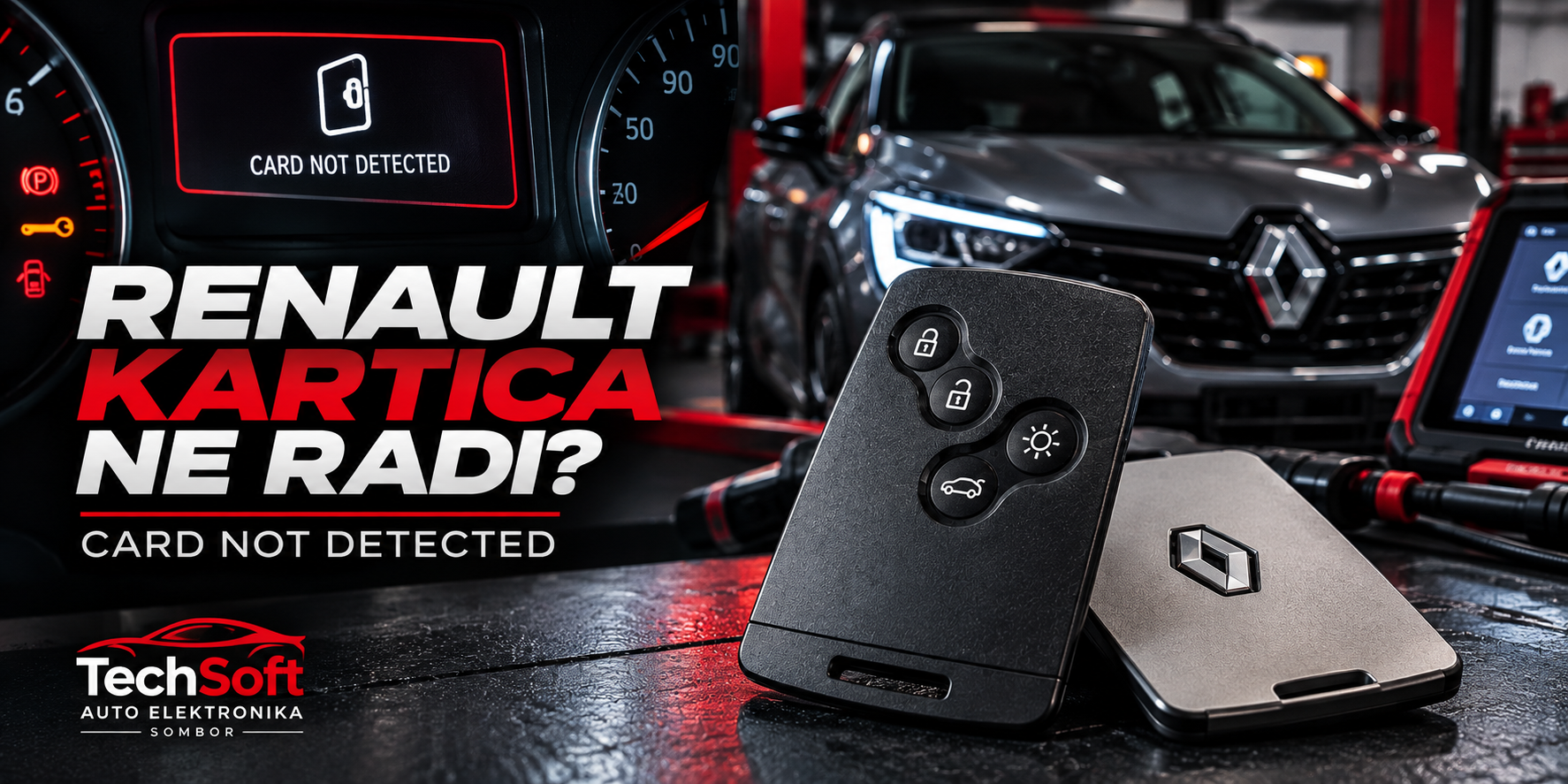 Renault kartica ne radi – Card Not Detected, popravka i izrada nove kartice