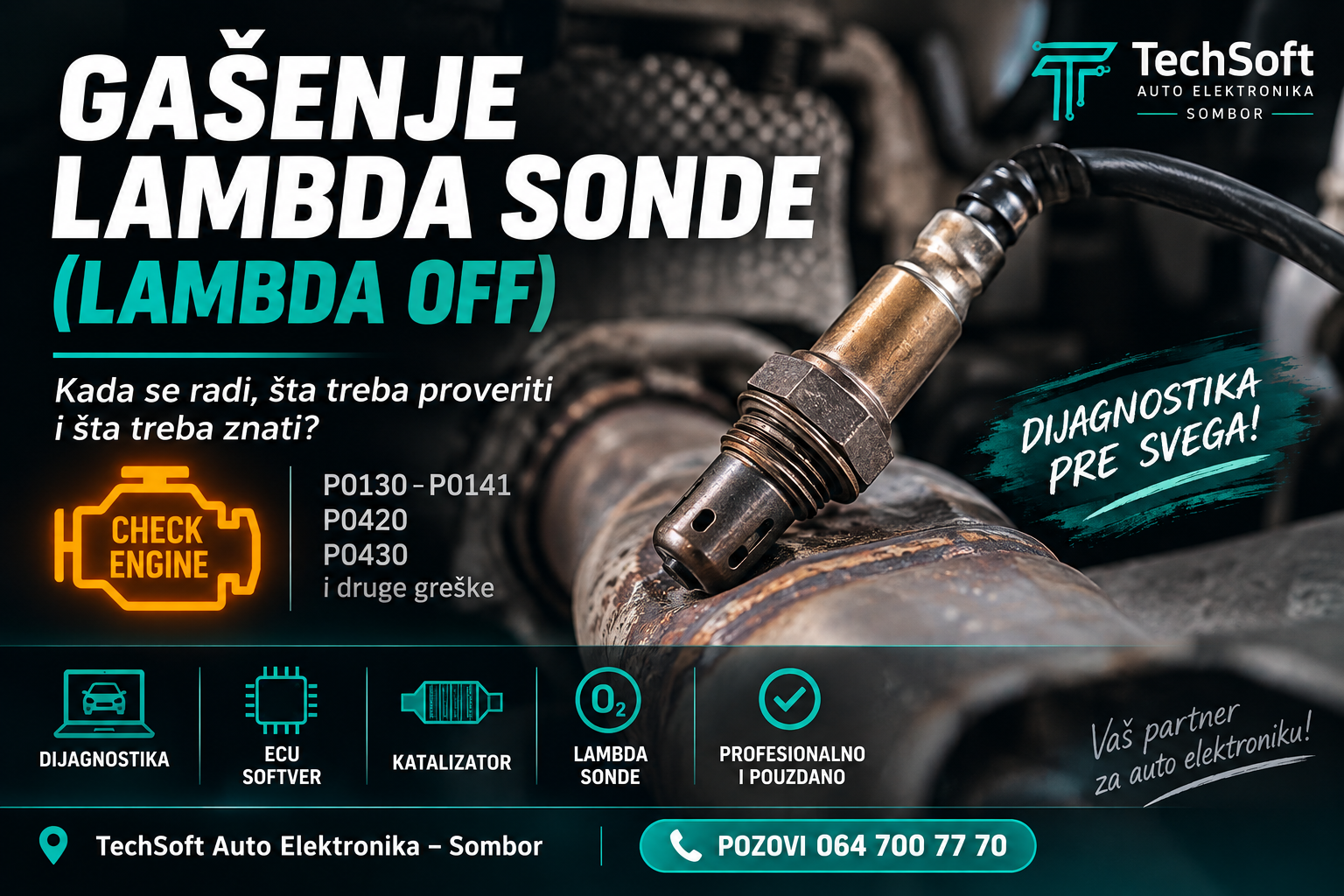 Gašenje lambda sonde (Lambda OFF) – kada se radi i šta treba proveriti pre toga?